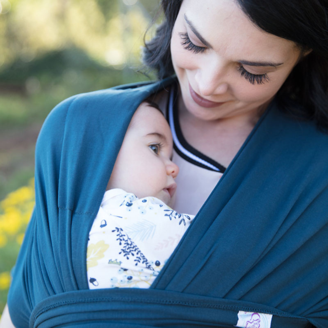 Baby Wrap Carrier - Ultra-Soft, Versatile Sling for Newborns & Toddlers (Blue)