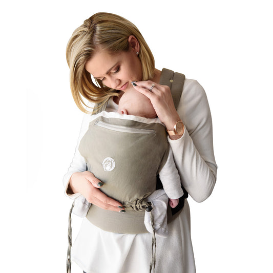 BabyWombWorld Soft Structured Carrier - Ergonomic, Adjustable Baby Carrier with Privacy Hood