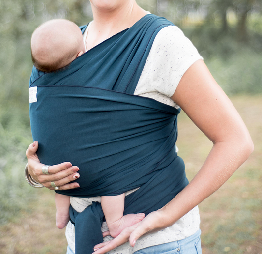Baby Wrap Carrier - Ultra-Soft, Versatile Sling for Newborns & Toddlers (Blue)