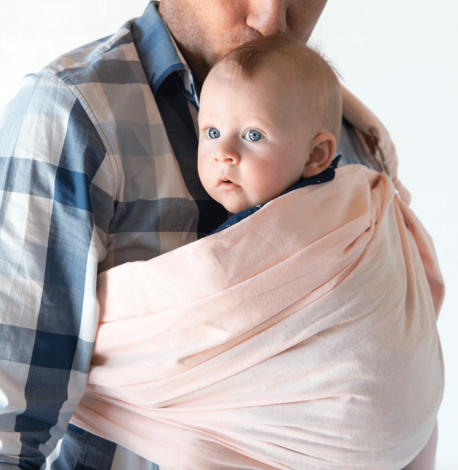 Ring Sling - Adjustable, Hands-Free Carrier for Newborn to Toddler Age - Light Grey