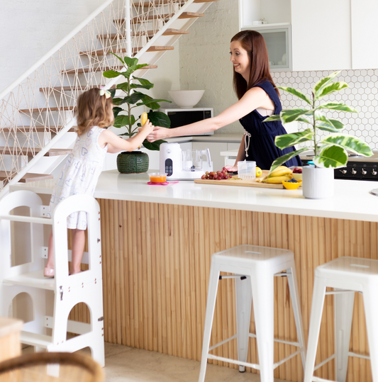 2-in-1 Kids Step Stool and Montessori Learning Tower